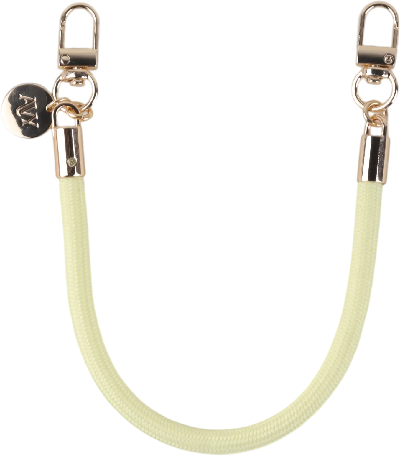 AVY Universeel Armband / Polsband Telefoonkoord Touw (32CM) Tressé Butter Yellow afbeelding 1