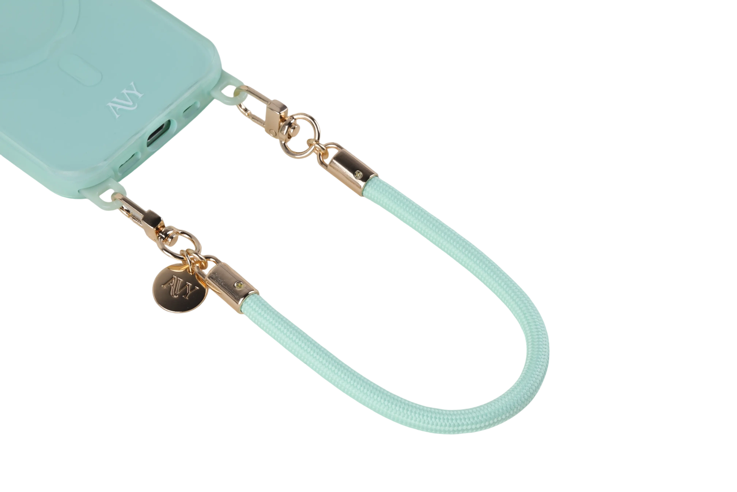 AVY Universeel Armband / Polsband Telefoonkoord Touw (32CM) Tressé Matcha afbeelding 8