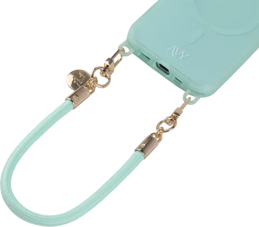 AVY Universeel Armband / Polsband Telefoonkoord Touw (32CM) Tressé Matcha afbeelding 9