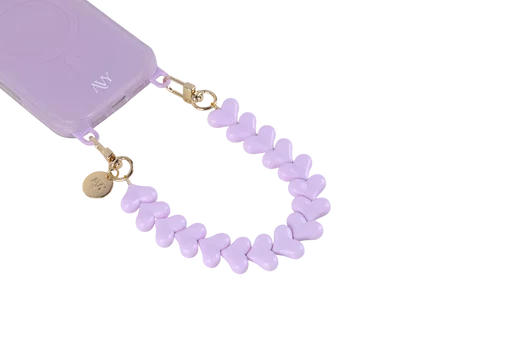 AVY Universele Hartjes Armband Polsband Telefoonkoord (30CM) Cupid Purple afbeelding 8