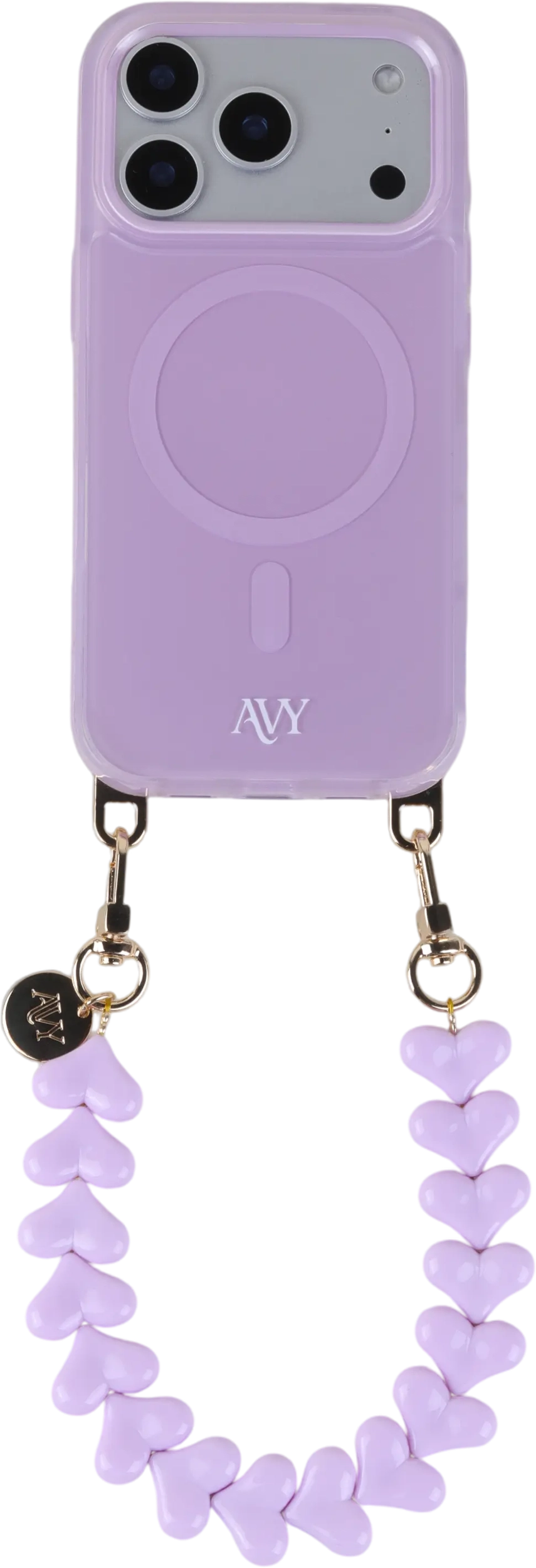 AVY Universele Hartjes Armband Polsband Telefoonkoord (30CM) Cupid Purple afbeelding 9
