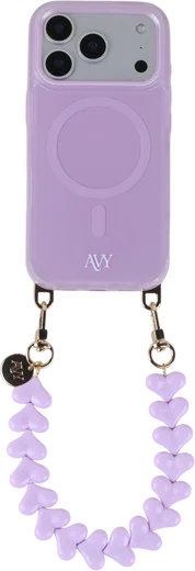 AVY Universele Hartjes Armband Polsband Telefoonkoord (30CM) Cupid Purple afbeelding 9