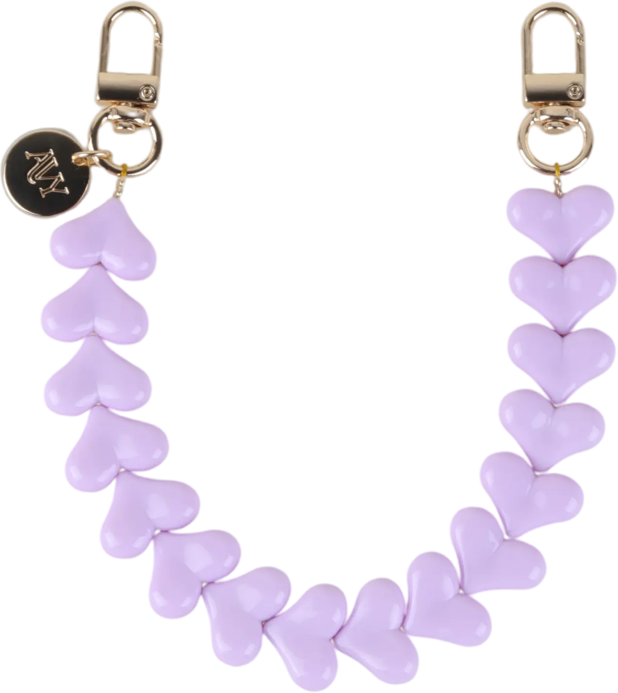 AVY Universele Hartjes Armband Polsband Telefoonkoord (30CM) Cupid Purple afbeelding 1