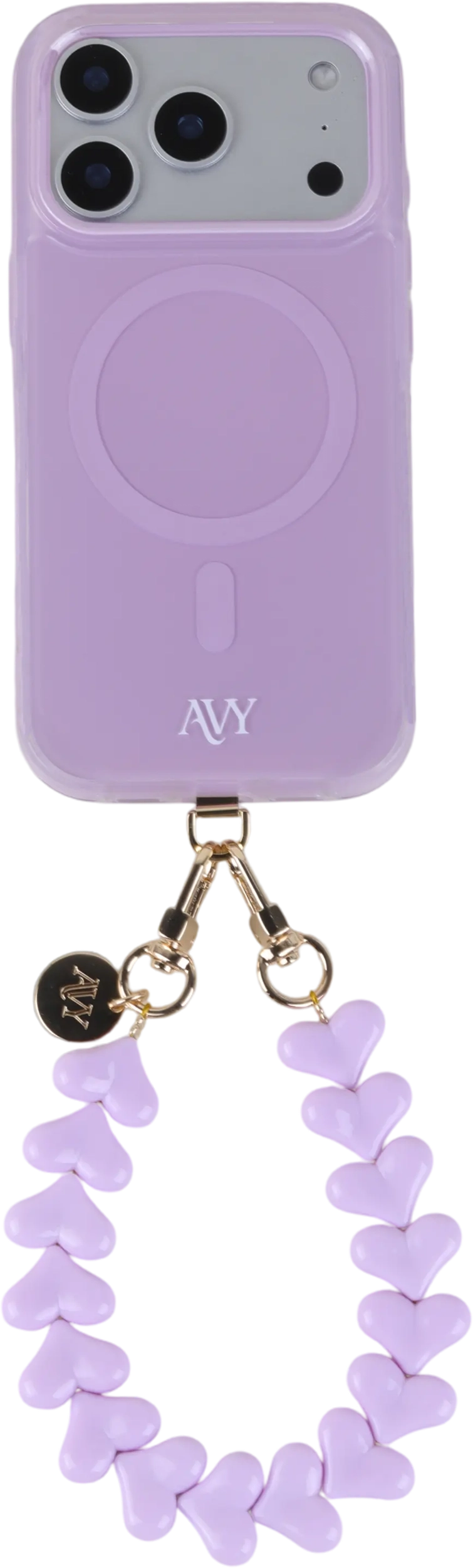 AVY Universele Hartjes Armband Polsband Telefoonkoord (30CM) Cupid Purple afbeelding 10
