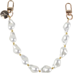 AVY Universeel Armband Polsband Parel Telefoonkoord (32CM) Silver Pearls afbeelding