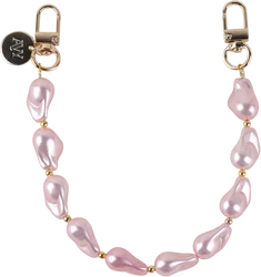 AVY Universeel Armband Polsband Parel Telefoonkoord (32CM) Pink Pearls afbeelding