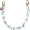 AVY Universeel Armband Polsband Parel Telefoonkoord (32CM) Blue Pearls