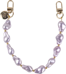 AVY Universeel Armband Polsband Parel Telefoonkoord (32CM) Purple Pearls afbeelding