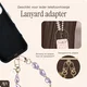 AVY Universeel Armband Polsband Parel Telefoonkoord (32CM) Purple Pearls afbeelding 6