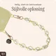 AVY Universeel Armband Polsband Parel Telefoonkoord (32CM) Yellow Pearls afbeelding 5