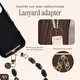 AVY Universeel Armband Polsband Stenen Telefoonkoord (32CM) Rocher Black afbeelding 4