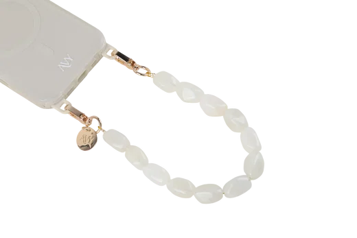 AVY Universeel Armband Polsband Stenen Telefoonkoord (32CM) Rocher Beige afbeelding 7