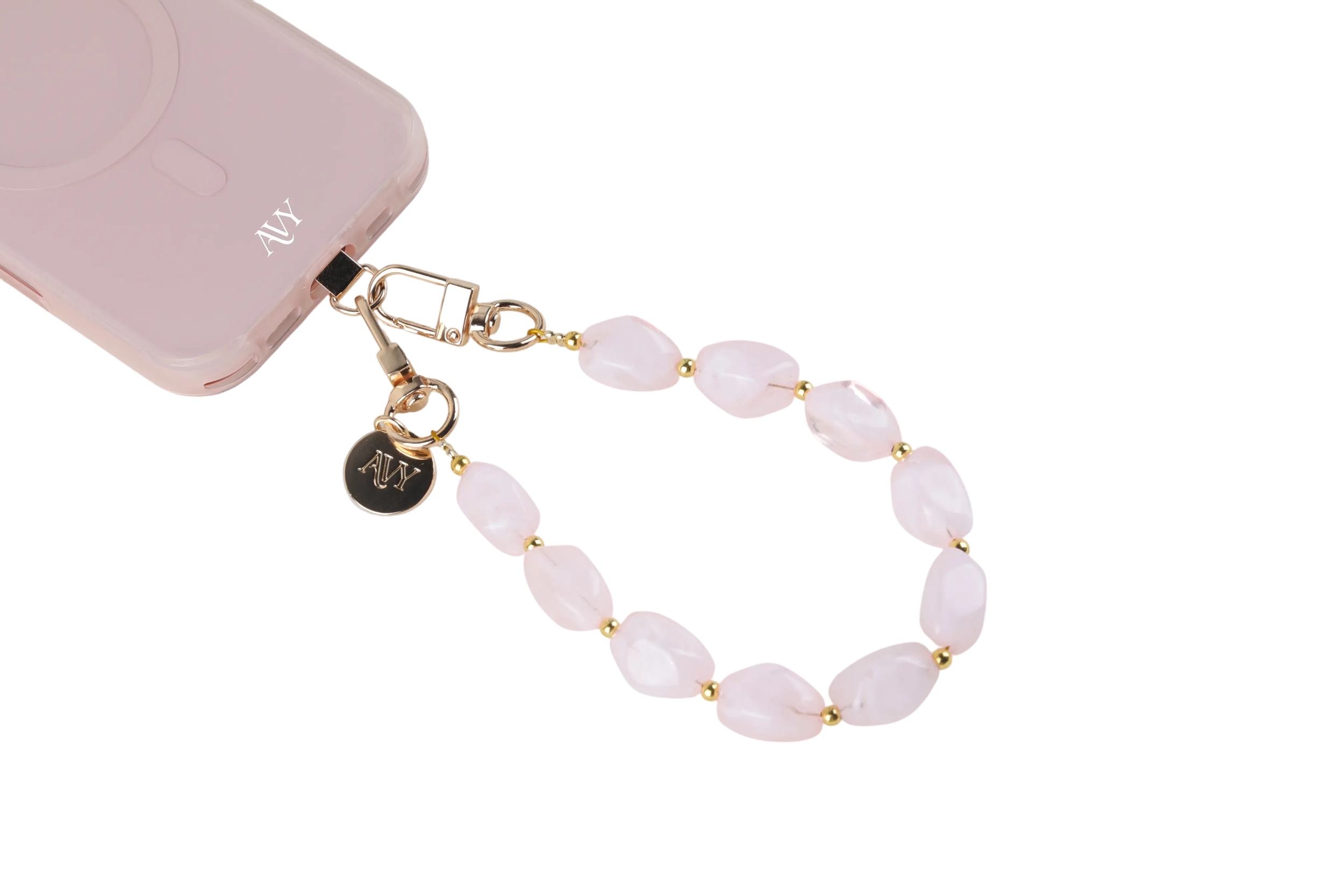 AVY Universeel Armband Polsband Stenen Telefoonkoord (32CM) Rocher Pink afbeelding 8