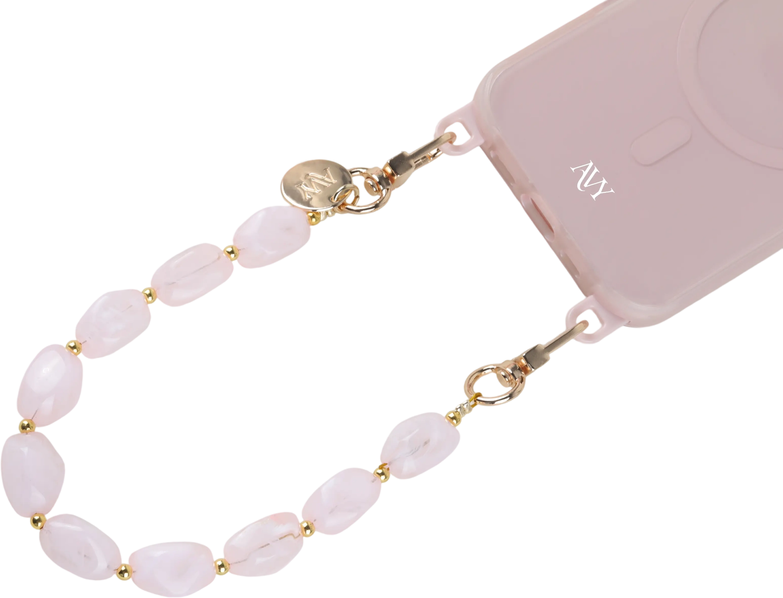 AVY Universeel Armband Polsband Stenen Telefoonkoord (32CM) Rocher Pink afbeelding 12