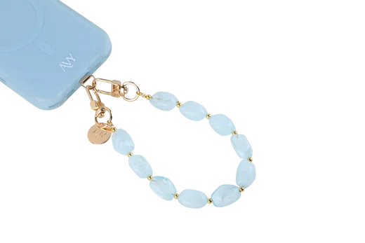 AVY Universeel Armband Polsband Stenen Telefoonkoord (32CM) Rocher Blue afbeelding 13