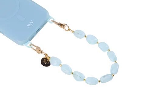 AVY Universeel Armband Polsband Stenen Telefoonkoord (32CM) Rocher Blue afbeelding 10
