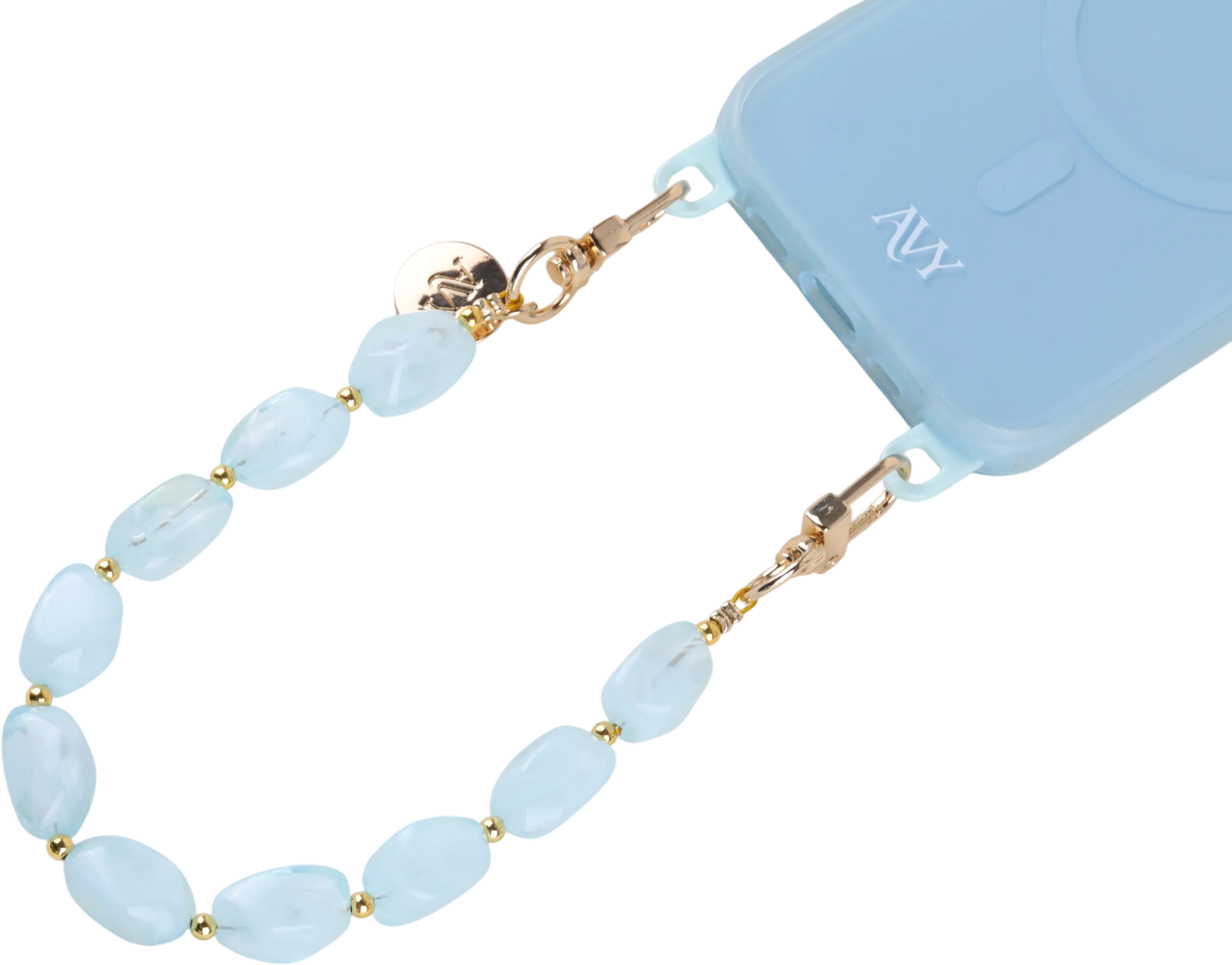 AVY Universeel Armband Polsband Stenen Telefoonkoord (32CM) Rocher Blue afbeelding 7
