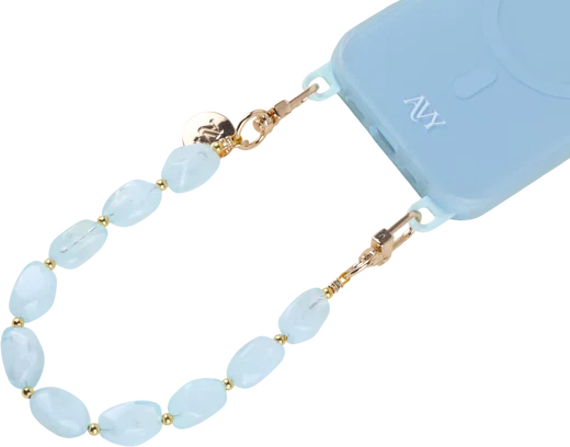 AVY Universeel Armband Polsband Stenen Telefoonkoord (32CM) Rocher Blue afbeelding 7