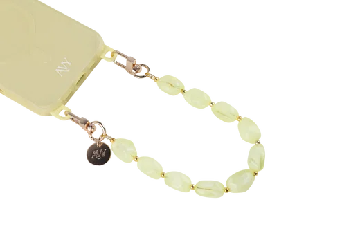 AVY Universeel Armband Polsband Stenen Telefoonkoord (32CM) Rocher Yellow afbeelding 4