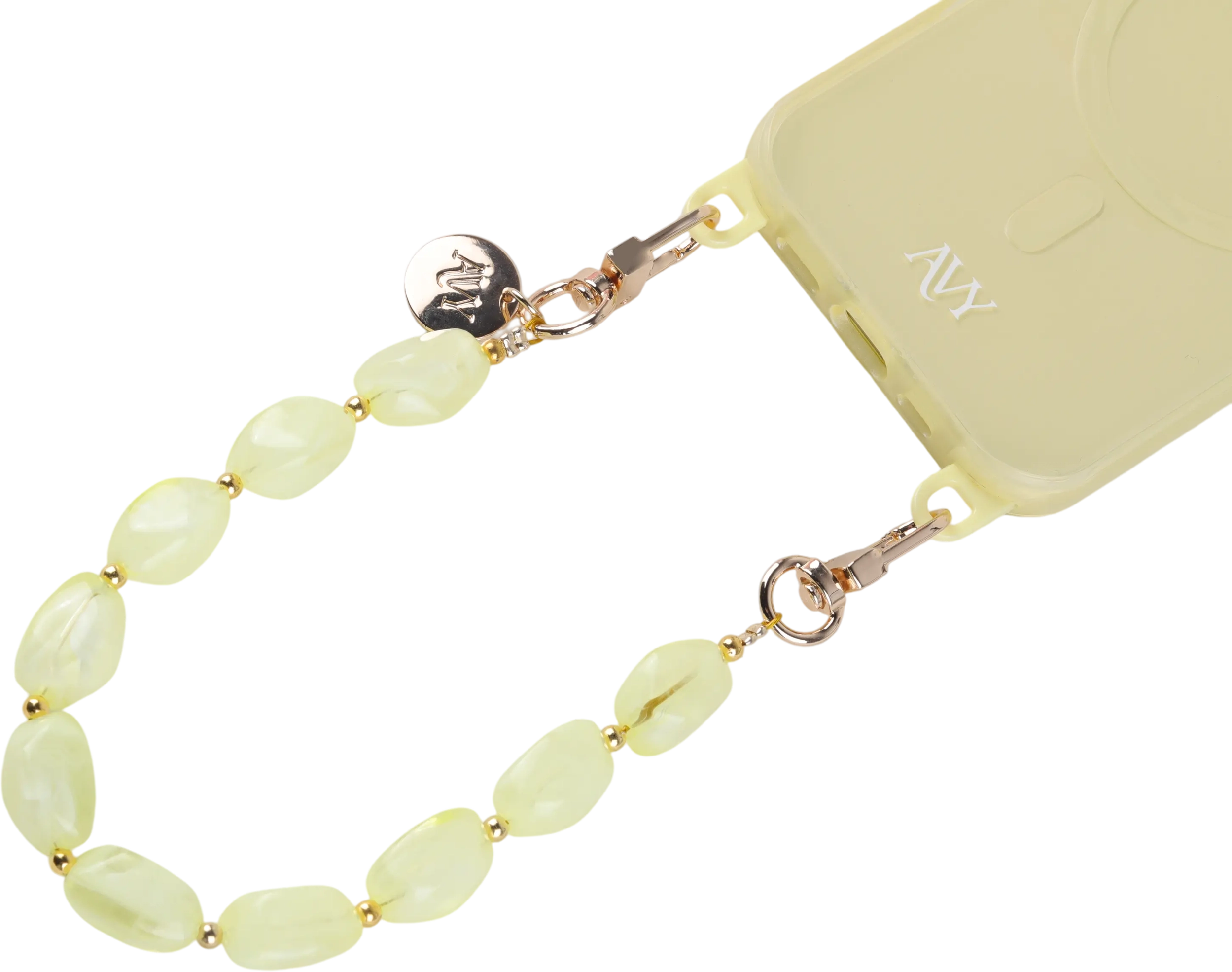 AVY Universeel Armband Polsband Stenen Telefoonkoord (32CM) Rocher Yellow afbeelding 8