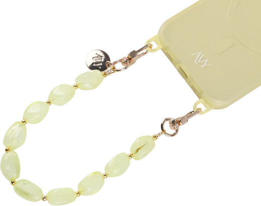 AVY Universeel Armband Polsband Stenen Telefoonkoord (32CM) Rocher Yellow afbeelding 8
