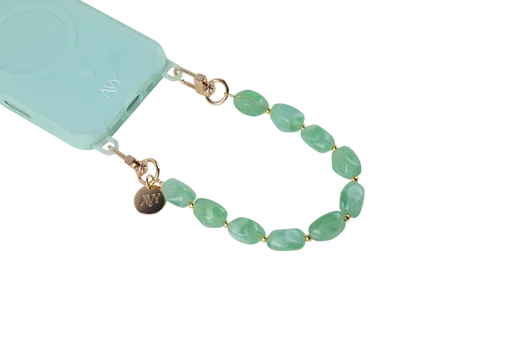 AVY Universeel Armband Polsband Stenen Telefoonkoord (32CM) Rocher Matcha afbeelding 5