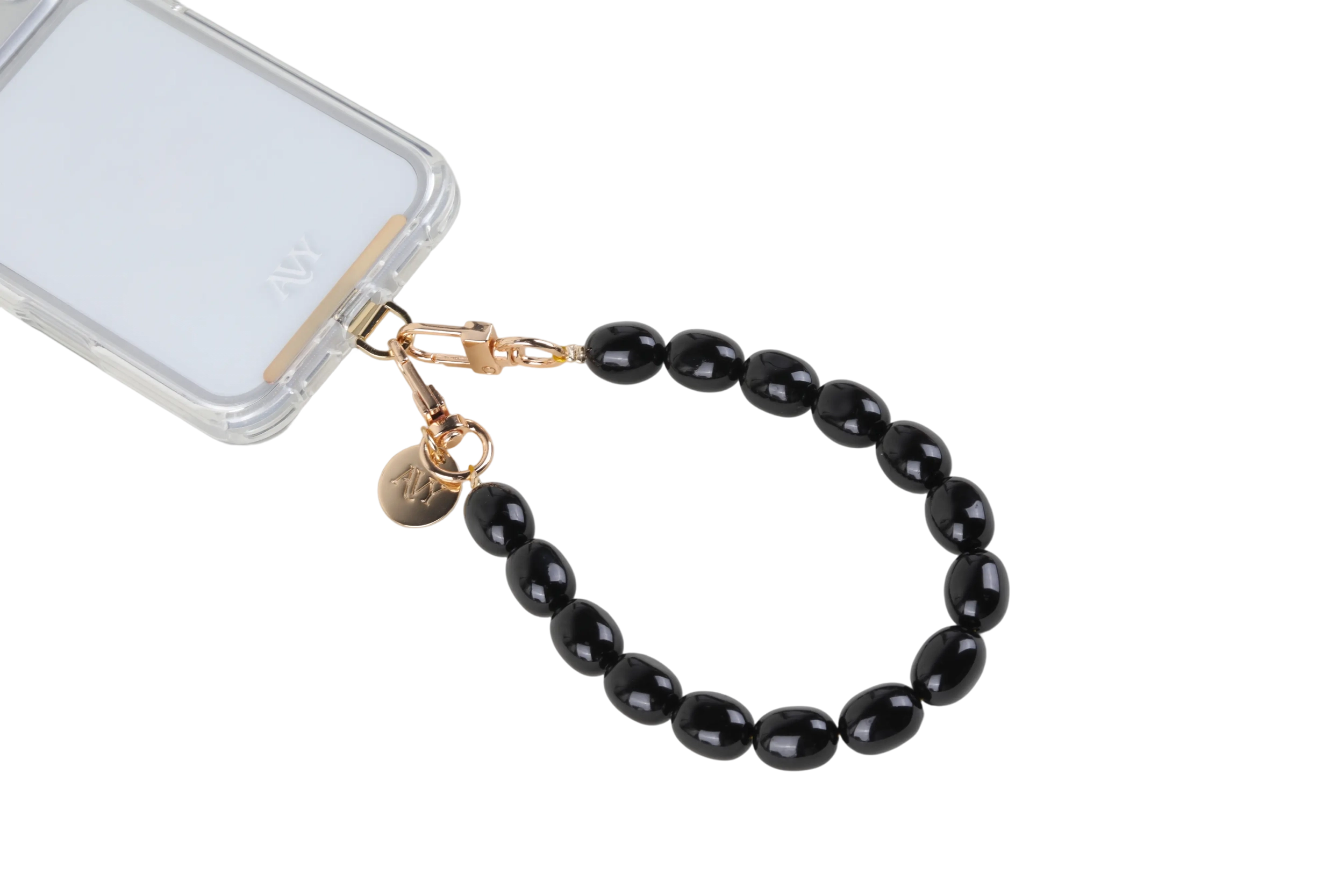 AVY Universeel Armband Polsband Kralen Telefoonkoord (32CM) Rosario Black afbeelding 11