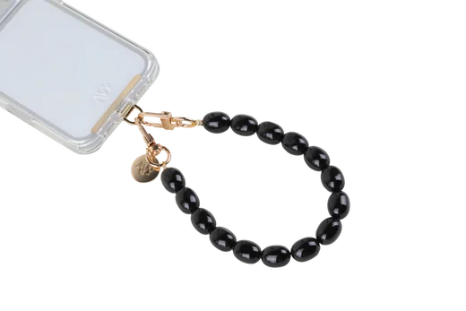 AVY Universeel Armband Polsband Kralen Telefoonkoord (32CM) Rosario Black afbeelding 11