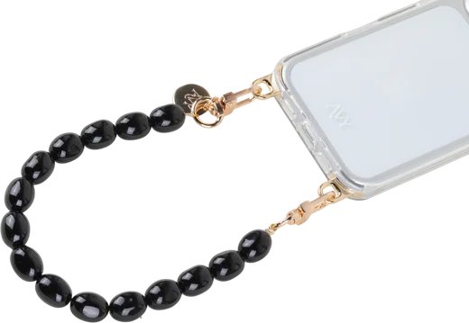 AVY Universeel Armband Polsband Kralen Telefoonkoord (32CM) Rosario Black afbeelding 9