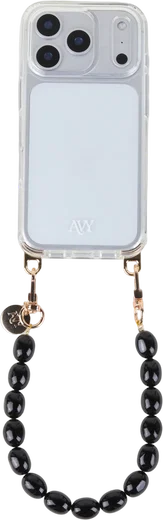 AVY Universeel Armband Polsband Kralen Telefoonkoord (32CM) Rosario Black afbeelding 10