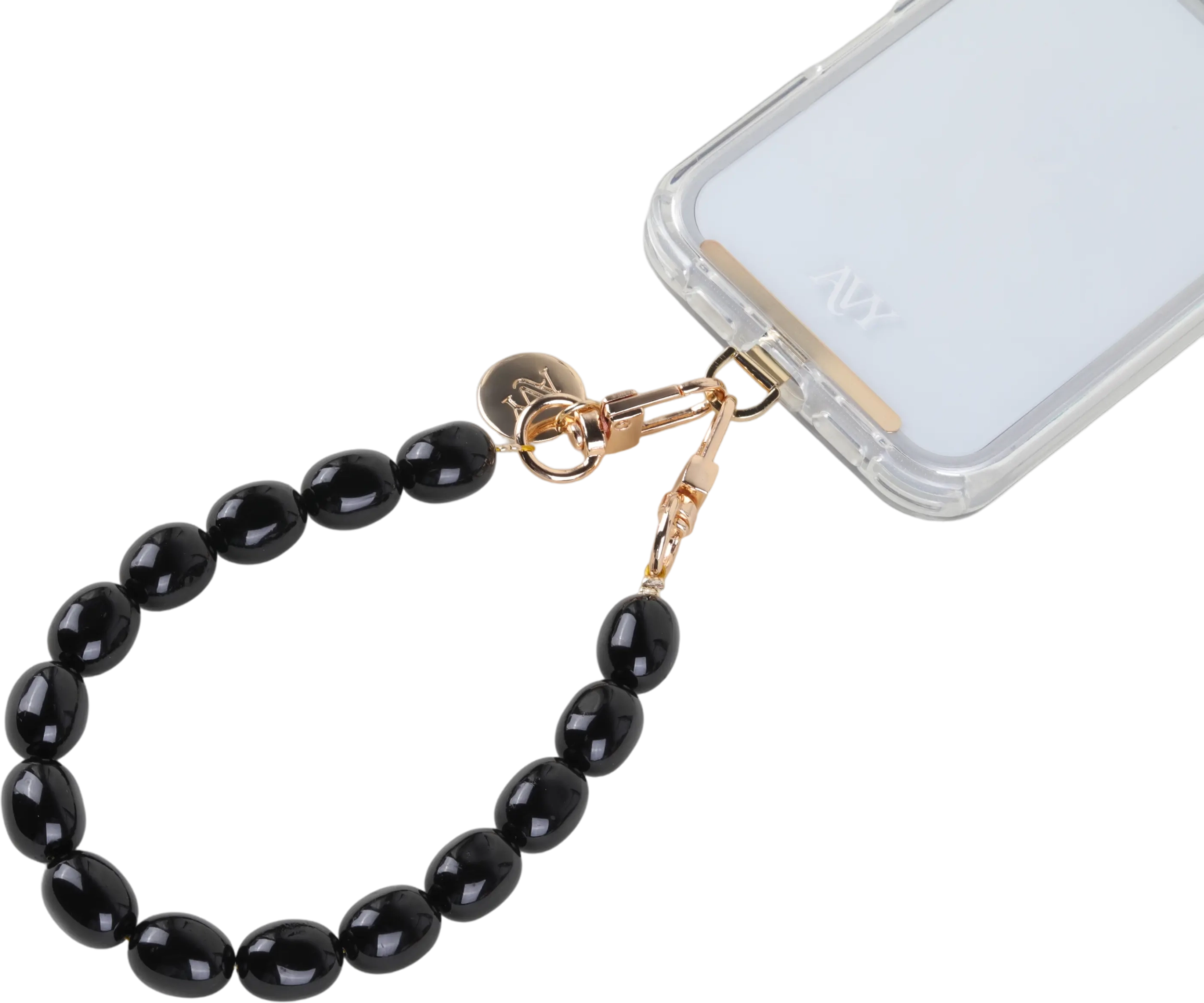 AVY Universeel Armband Polsband Kralen Telefoonkoord (32CM) Rosario Black afbeelding 12