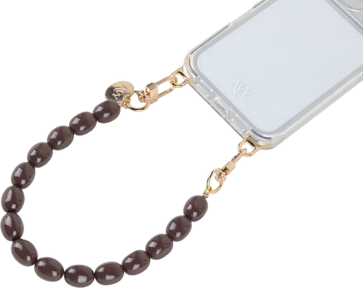 AVY Universeel Armband Polsband Kralen Telefoonkoord (32CM) Rosario Brown afbeelding 7