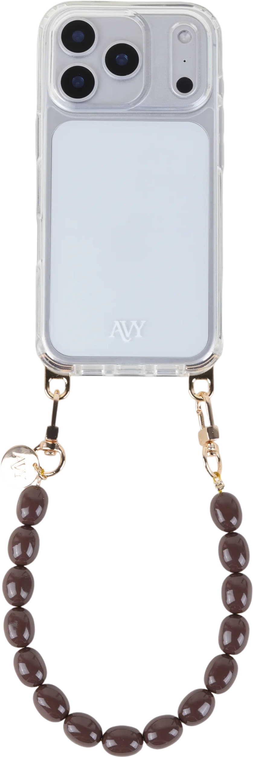 AVY Universeel Armband Polsband Kralen Telefoonkoord (32CM) Rosario Brown afbeelding 9