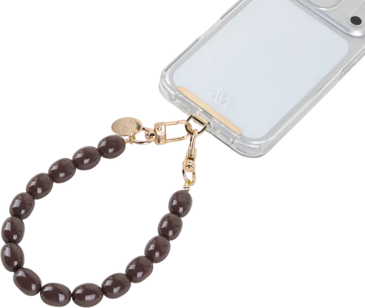 AVY Universeel Armband Polsband Kralen Telefoonkoord (32CM) Rosario Brown afbeelding 11