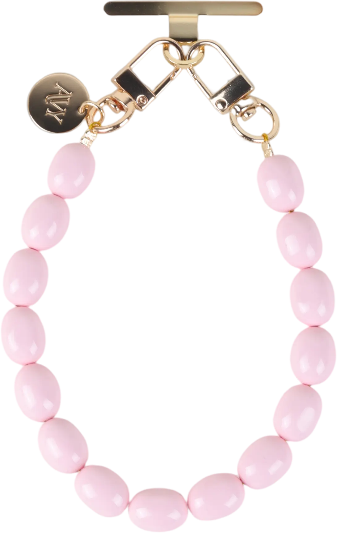 AVY Universeel Armband Polsband Kralen Telefoonkoord (32CM) Rosario Pink afbeelding 4