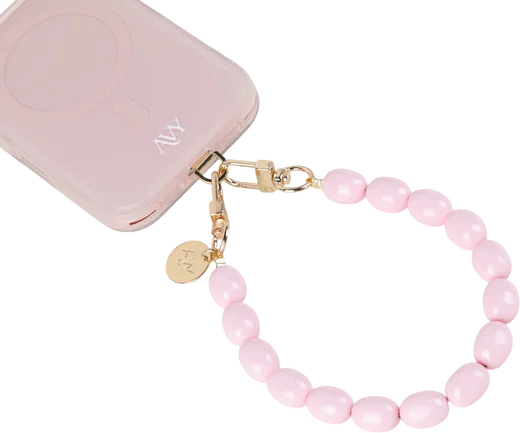 AVY Universeel Armband Polsband Kralen Telefoonkoord (32CM) Rosario Pink afbeelding 7