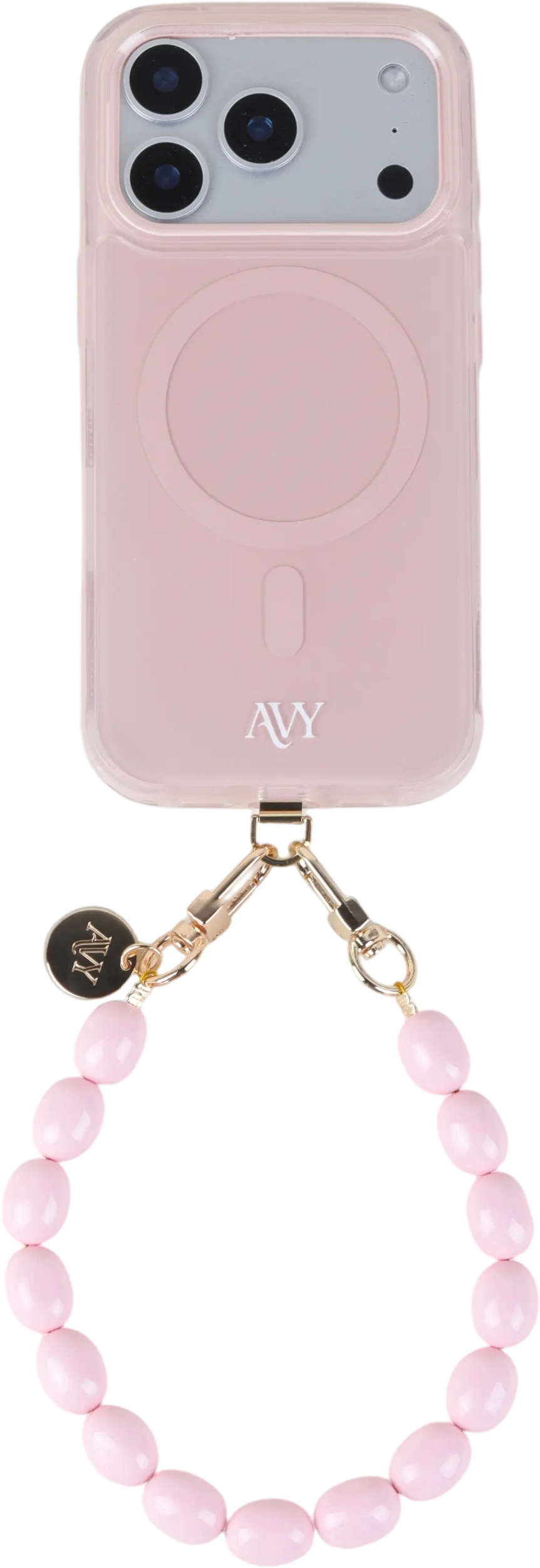 AVY Universeel Armband Polsband Kralen Telefoonkoord (32CM) Rosario Pink afbeelding 9