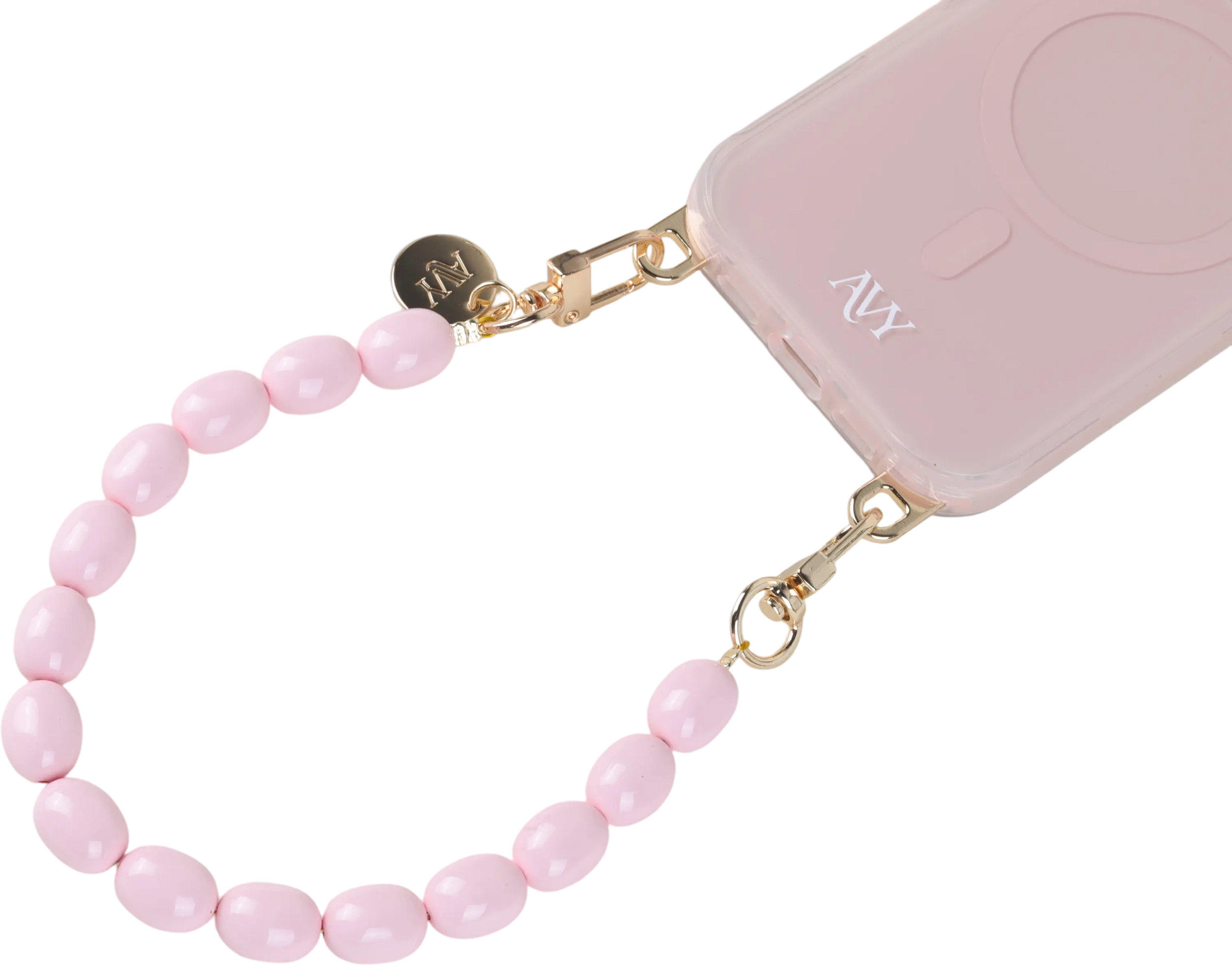AVY Universeel Armband Polsband Kralen Telefoonkoord (32CM) Rosario Pink afbeelding 10