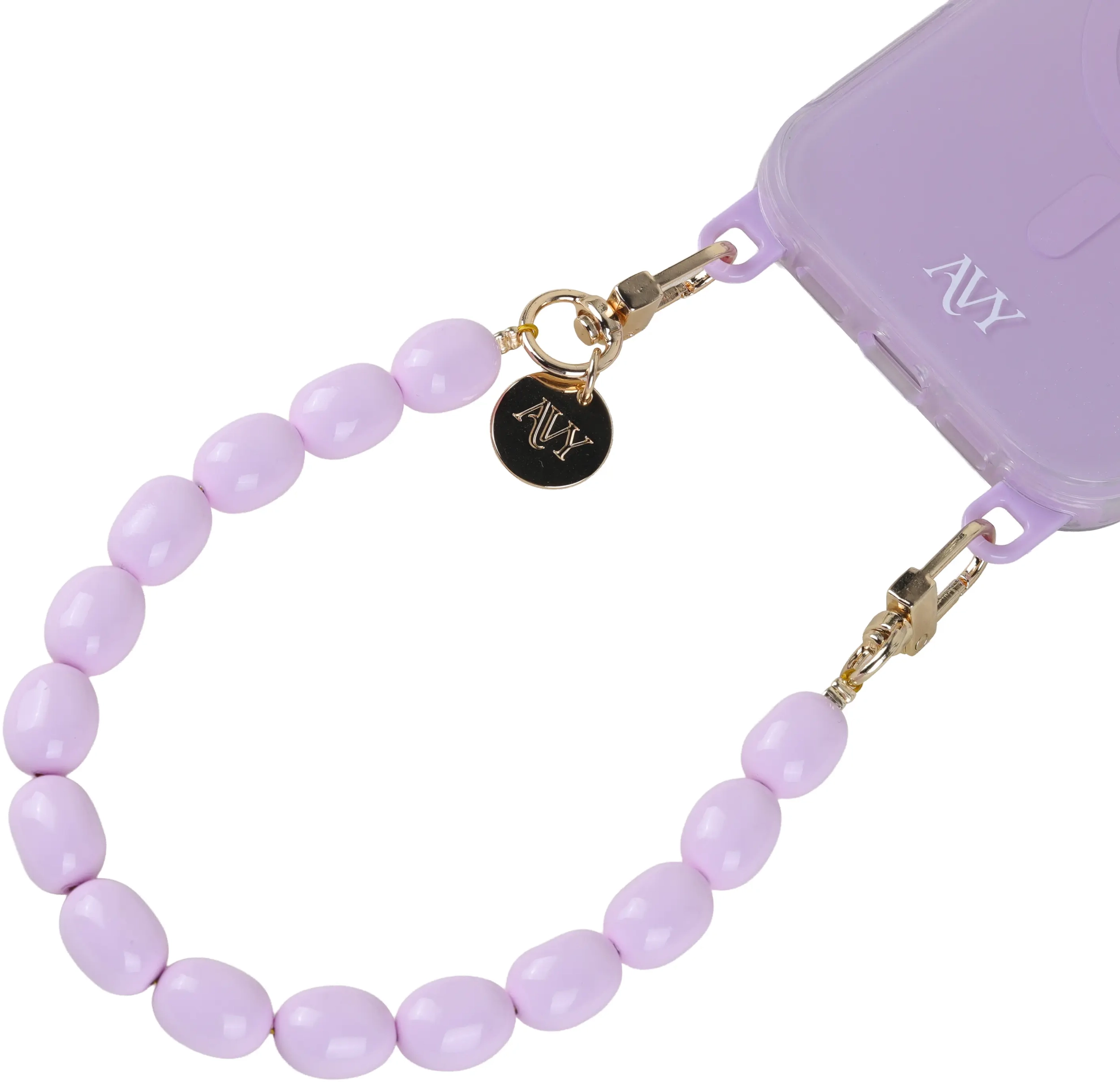AVY Universeel Armband Polsband Kralen Telefoonkoord (32CM) Rosario Purple afbeelding 6