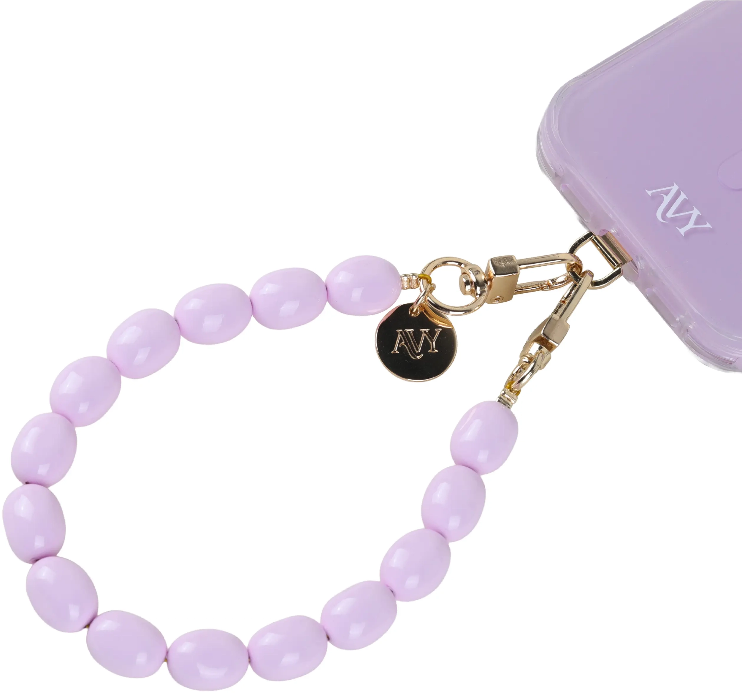 AVY Universeel Armband Polsband Kralen Telefoonkoord (32CM) Rosario Purple afbeelding 8