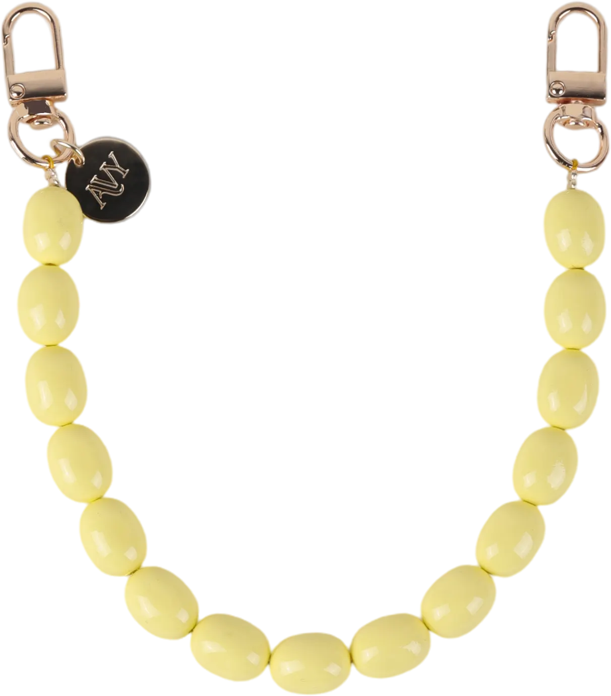 AVY Universeel Armband Polsband Kralen Telefoonkoord (32CM) Rosario Yellow afbeelding 1