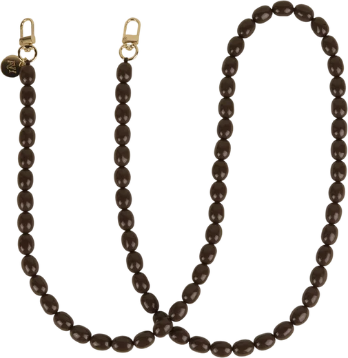 AVY Universeel Ketting Crossbody Kralen Telefoonkoord (120CM) Rosario Brown afbeelding 1