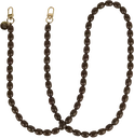 AVY Universeel Ketting Crossbody Kralen Telefoonkoord (120CM) Rosario Brown