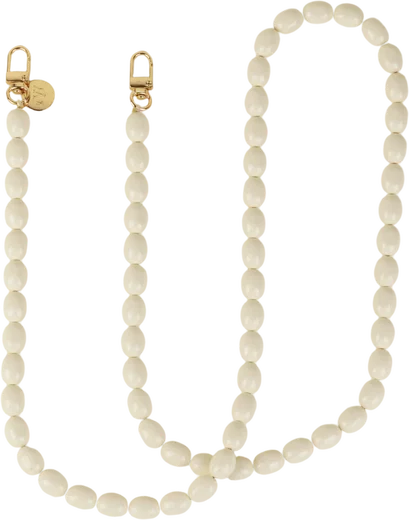 AVY Universeel Ketting Crossbody Kralen Telefoonkoord (120CM) Rosario Beige afbeelding 1