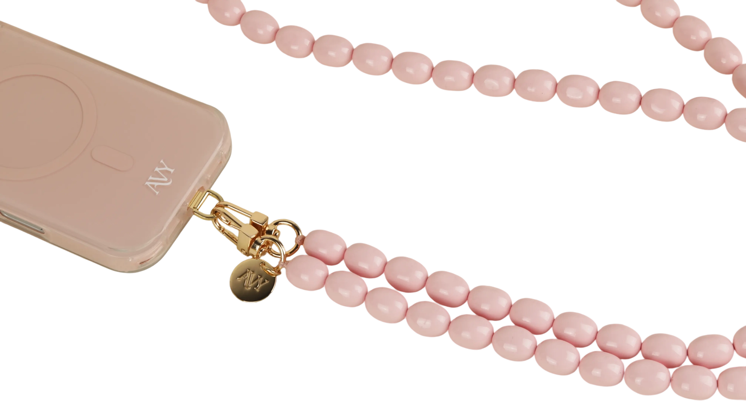 AVY Universeel Ketting Crossbody Kralen Telefoonkoord (120CM) Rosario Pink afbeelding 8
