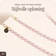 AVY Universeel Ketting Crossbody Kralen Telefoonkoord (120CM) Rosario Pink afbeelding 3