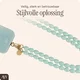 AVY Universeel Ketting Crossbody Kralen Telefoonkoord (120CM) Rosario Blue afbeelding 2