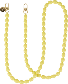 AVY Universeel Ketting Crossbody Kralen Telefoonkoord (120CM) Rosario Yellow