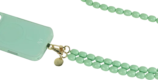 AVY Universeel Ketting Crossbody Kralen Telefoonkoord (120CM) Rosario Matcha afbeelding 9