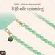 AVY Universeel Ketting Crossbody Kralen Telefoonkoord (120CM) Rosario Matcha afbeelding 3